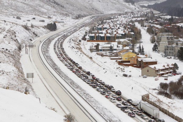 I-70 traffic gridlock