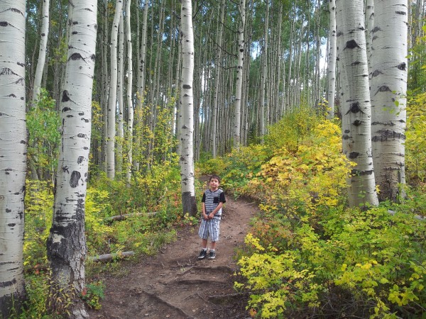 Renn hiking East Lake Creek Trail 091614