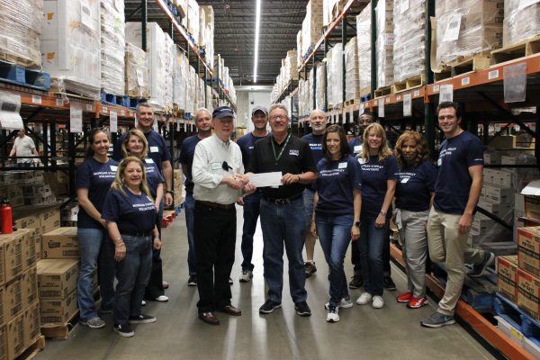 Food Bank check presentation