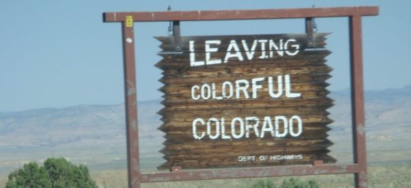 colorful Colorado sign