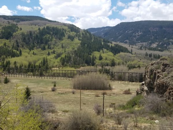 wooden trestle just south of minturn