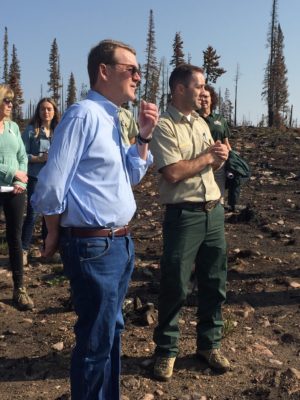 senator bennet in buffalo fire zone 080718